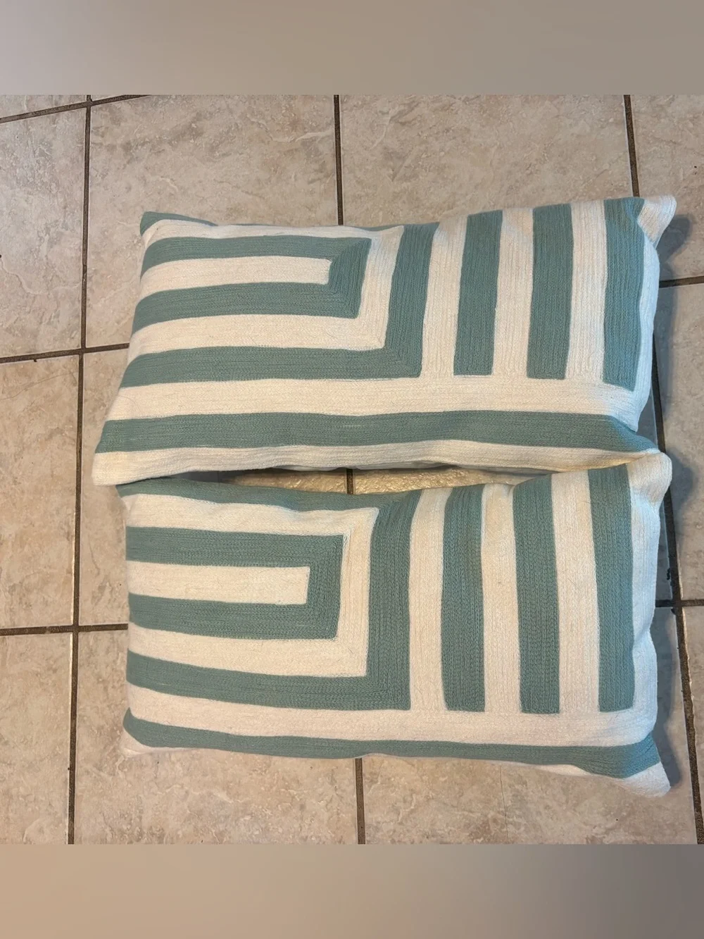 WEST ELM Kate Spade‎ Saturday Signature Zigzag Pillows 12